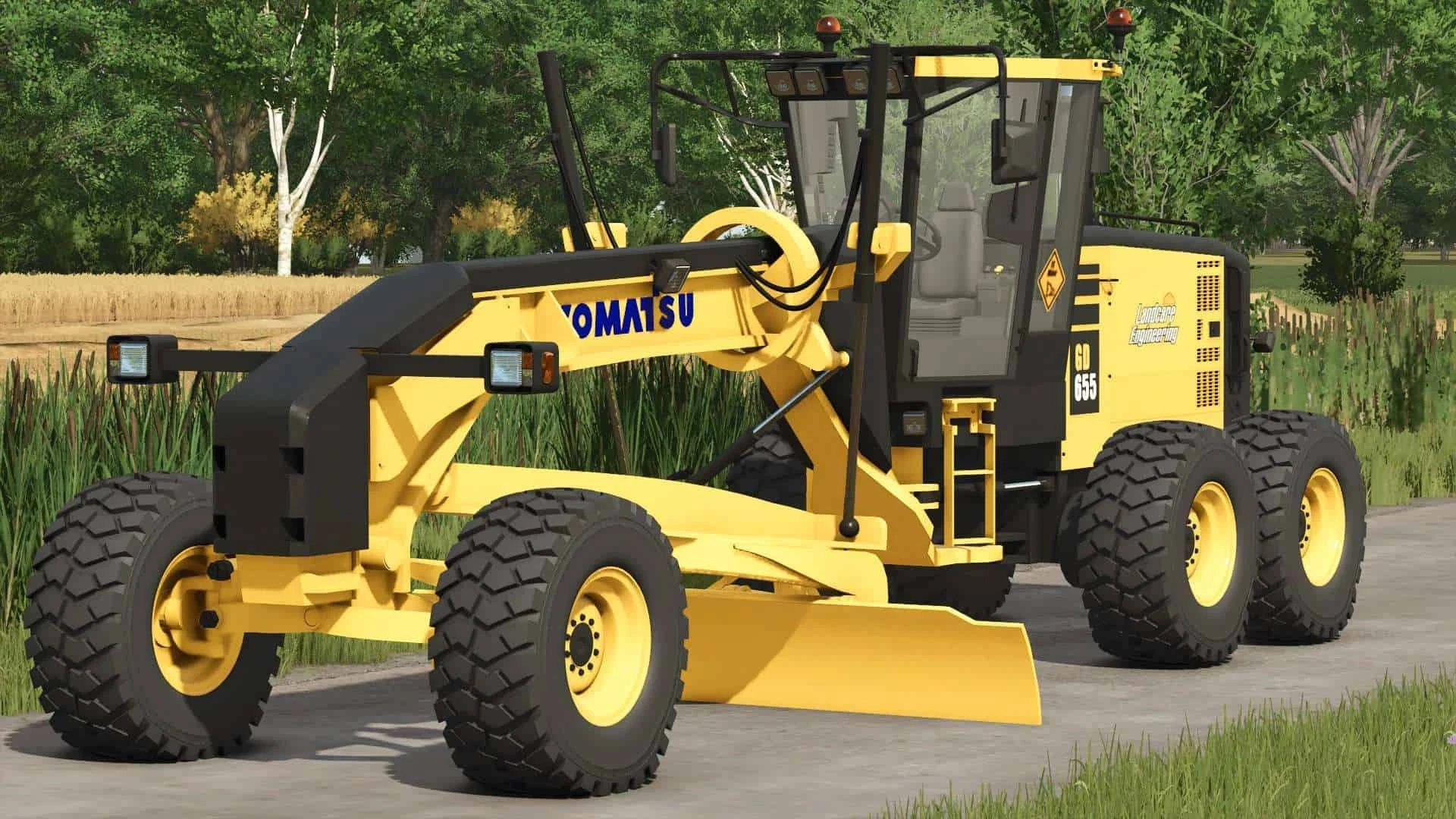 Farming Simulator 25 "Грейдер Komatsu GD 655" [v1.0.0.0]
