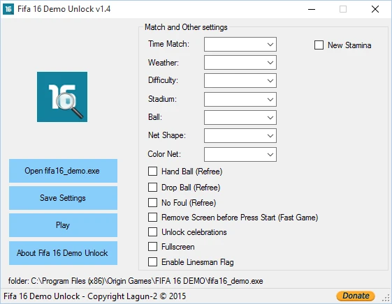 FIFA 16 "Demo Unlock v1.4"