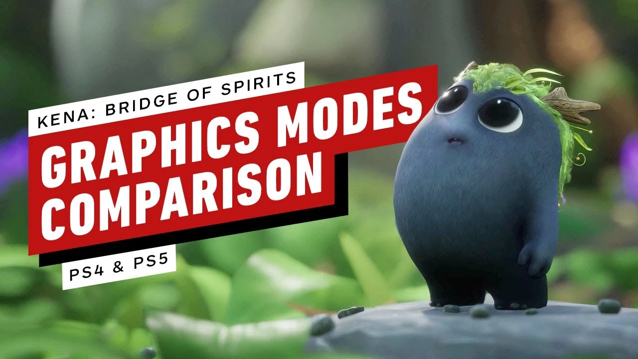Сравнение графики Kena: Bridge of Spirits на PS4 и PS5