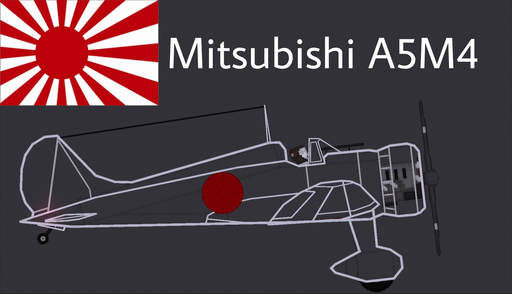 People Playground "Японский истребитель A5M4" [1.27.5+]