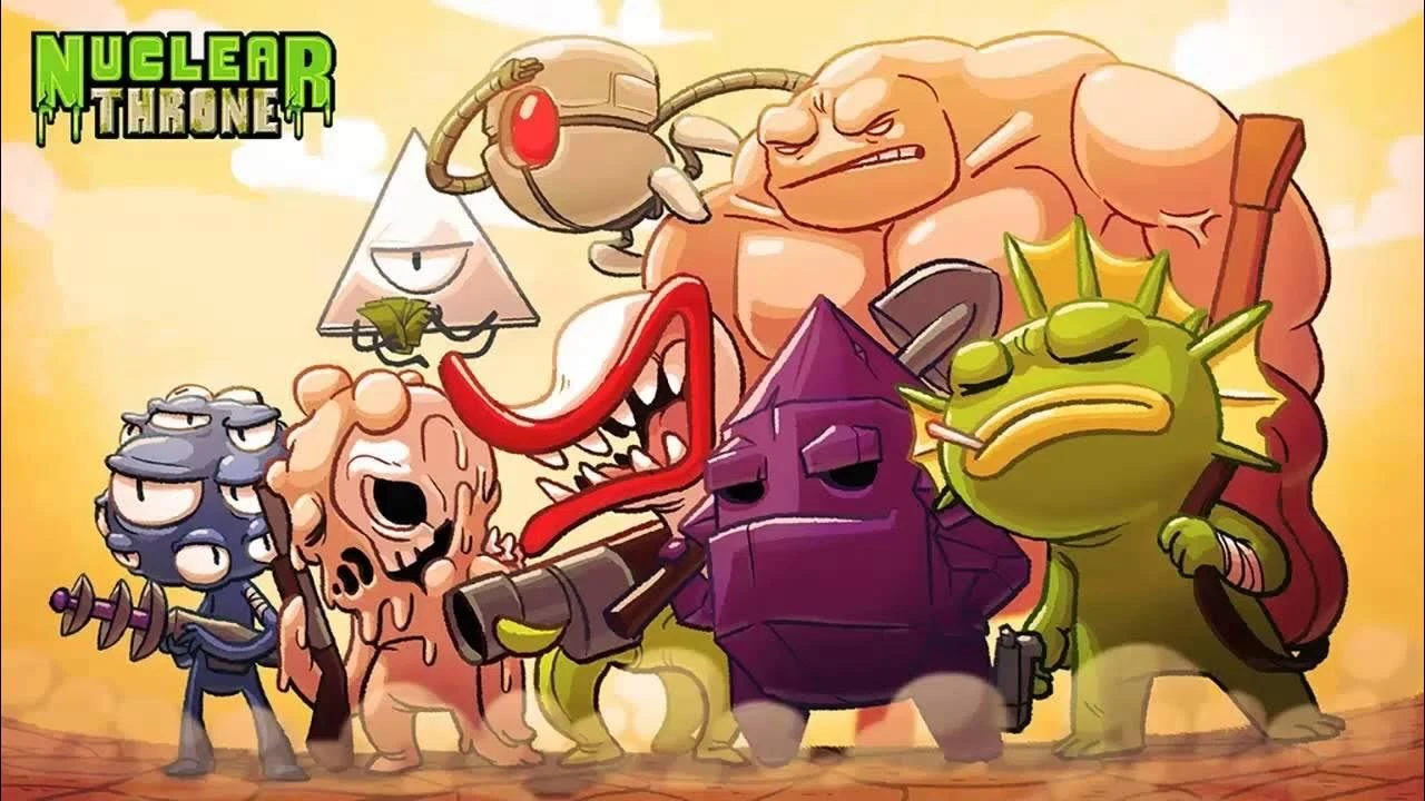 Nuclear Throne Together "Сохранение - Игра пройдена на 100%, Скелет и Лягушка открыты"