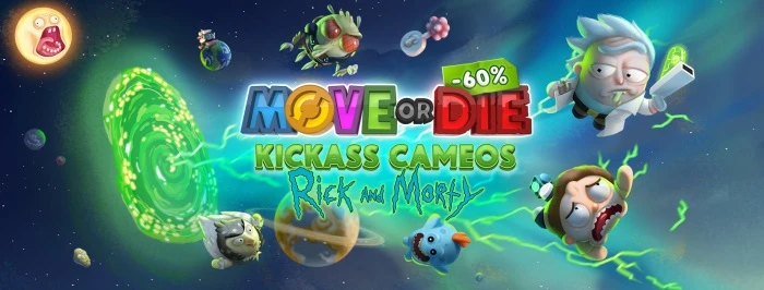 Рик и Морти появились в игре Move or Die