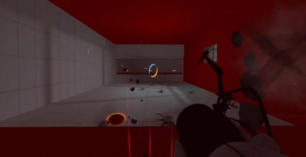 Шутер Superhot превратили в Portalhot