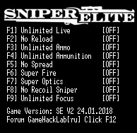 Sniper Elite V2: Трейнер/Trainer (+9) [Steam] {LIRW / GHL} - Updated: 24.01.2018