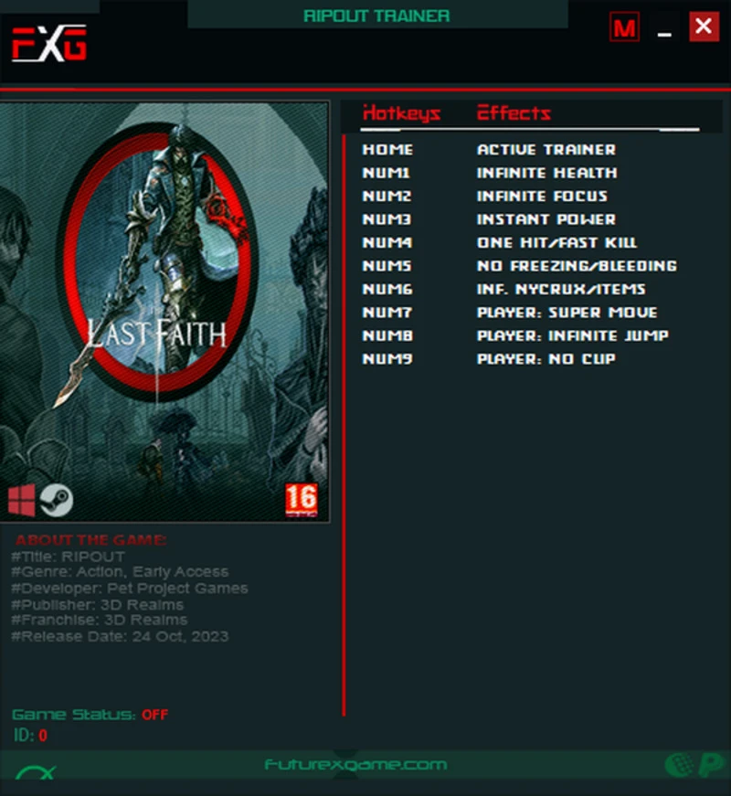 The Last Faith "Трейнер +9" [1.0 - 1.5.0] {FutureX}