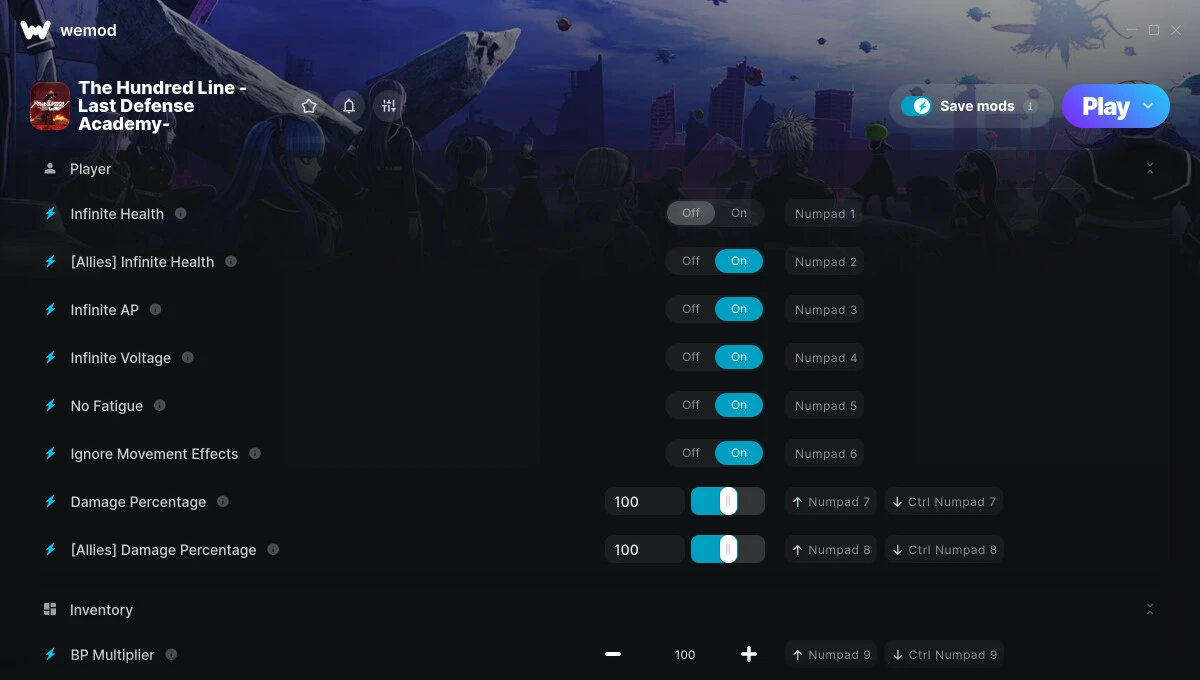 The Hundred Line -Last Defense Academy- "Трейнер +23" [UPD: 08.07.2025] {GreenHouse / WeMod}