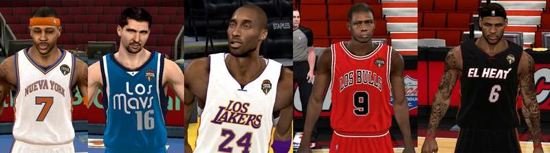 NBA 2K11 "Noche Latina jerseys Pack V1"