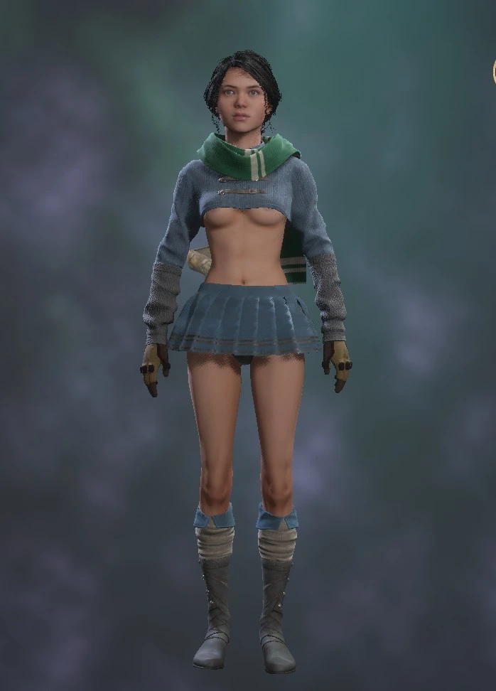 Hogwarts Legacy "Укороченный топ и короткая юбка"