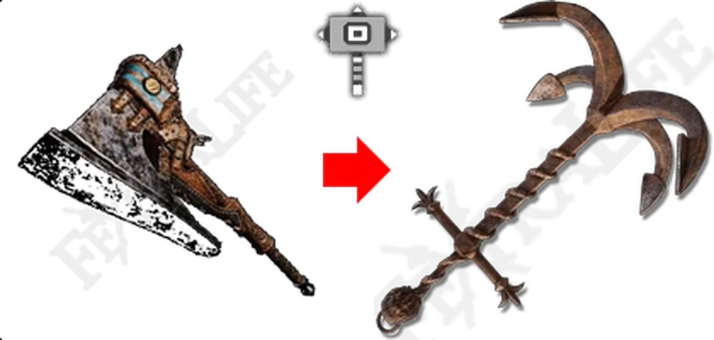 Monster Hunter Wilds "Ржавый якорь из Elden Ring (молот)"