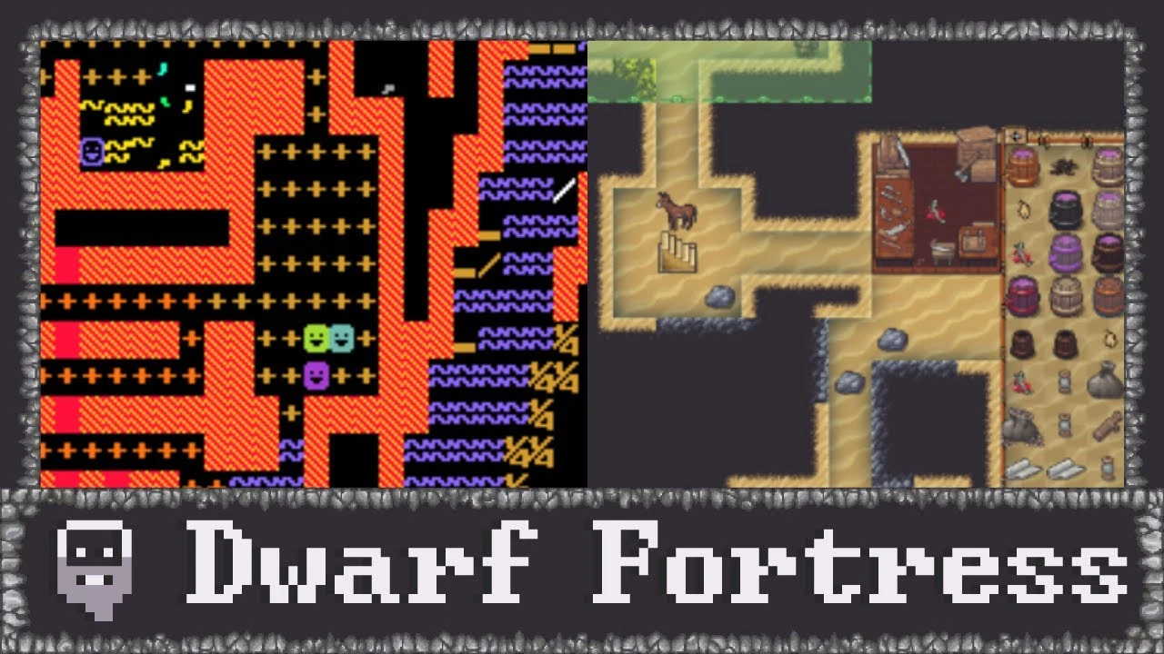 В Dwarf Fortress спустя 20 лет наконец-то добавили графику, и теперь игроки могут ее убрать