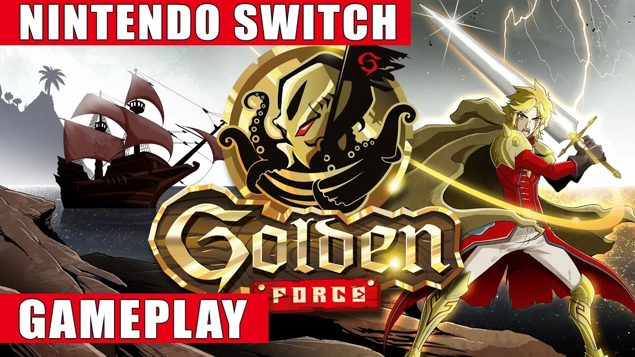 Видео игрового процесса приключенческого платформера Golden Force