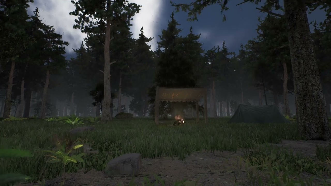 Демонстрация динамической погоды в Alone on the Lost Isle - ускоренная версия