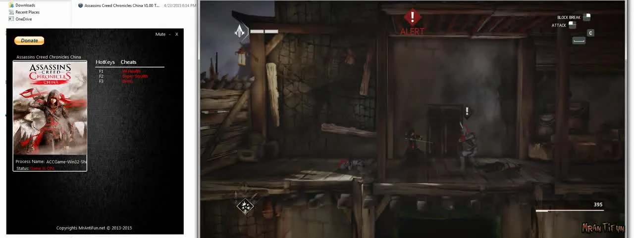 Assassin's Creed Chronicles: China "Trainer +3"