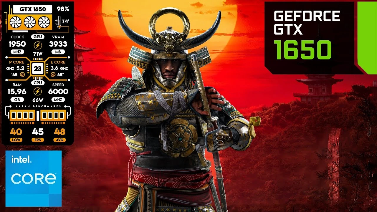 Как работает Assassin's Creed Shadows на GTX 1650