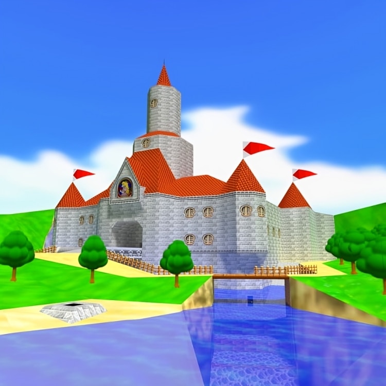 Garry's Mod "Замок из игры Super Mario 64"