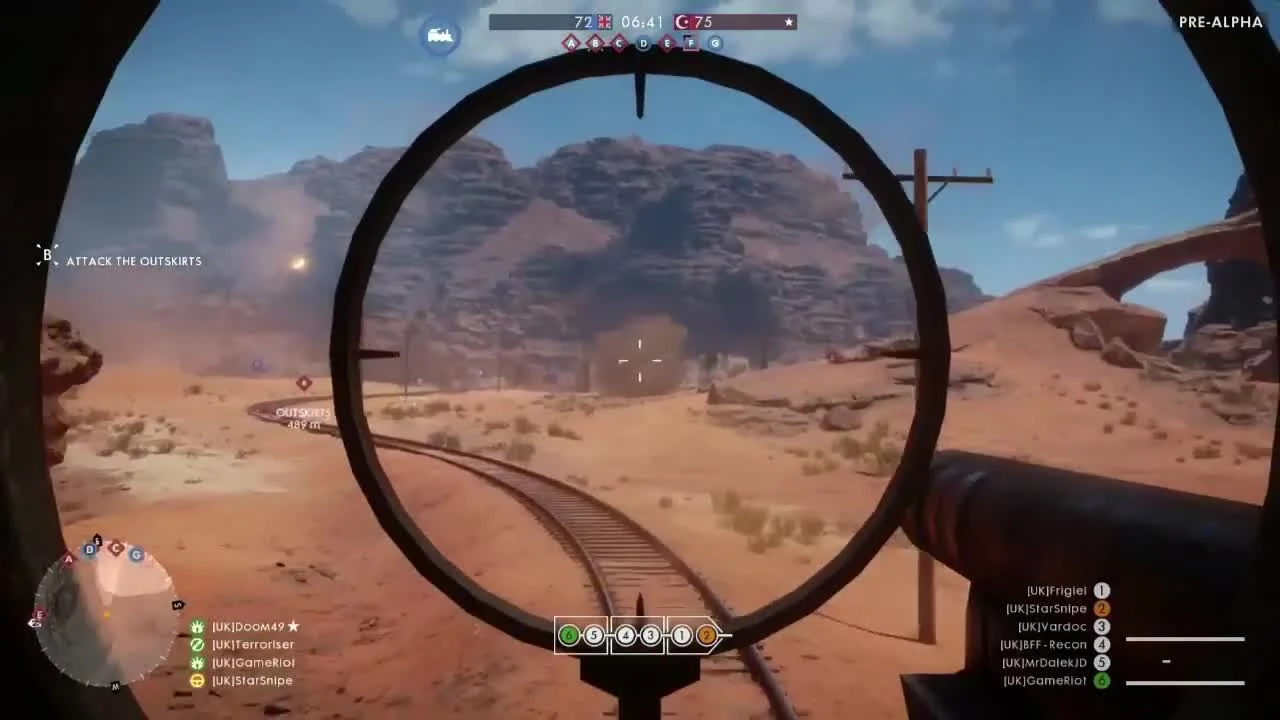 Мультиплеерный матч Battlefield 1 на карте "Синайская пустыня"