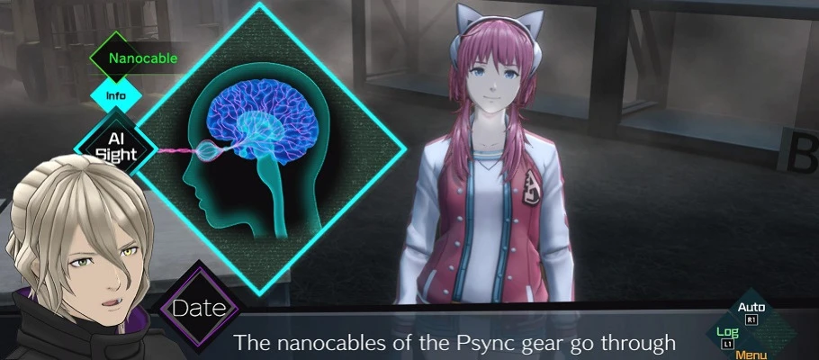 Двенадцать минут игрового процесса AI: The Somnium Files на английском языке