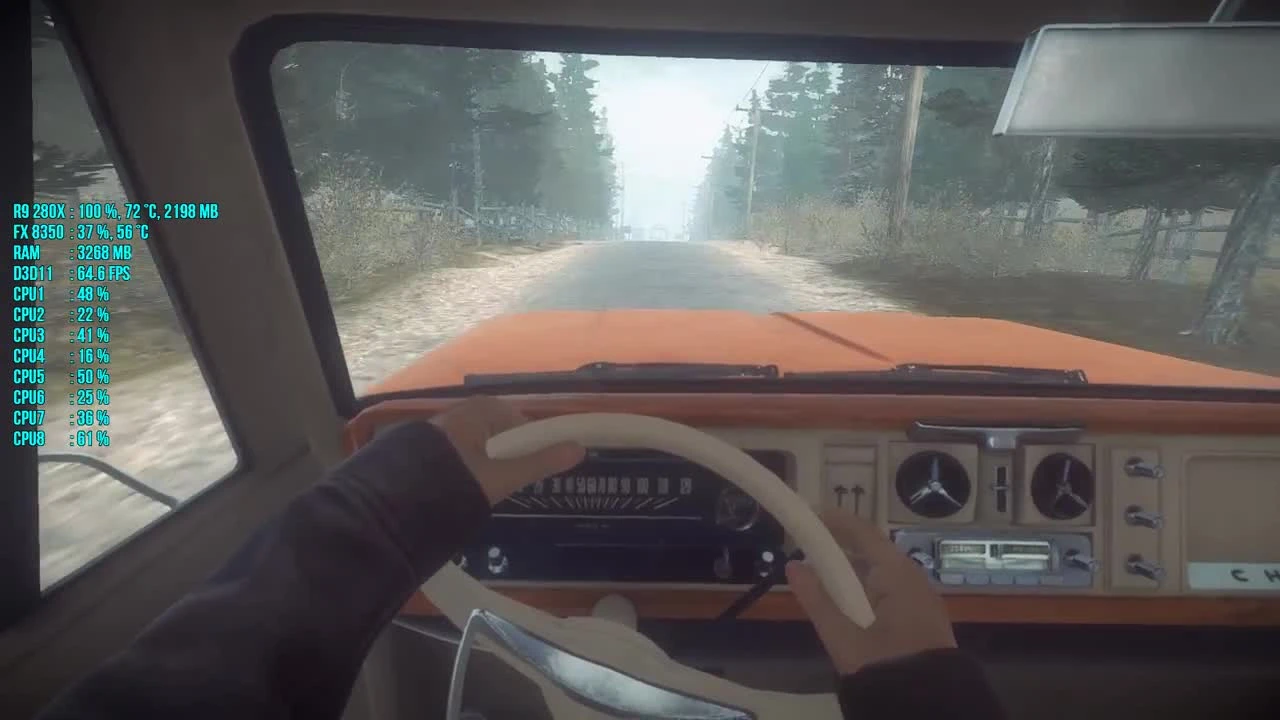 Kona "Тест производительсности R9 280X FX 8350"