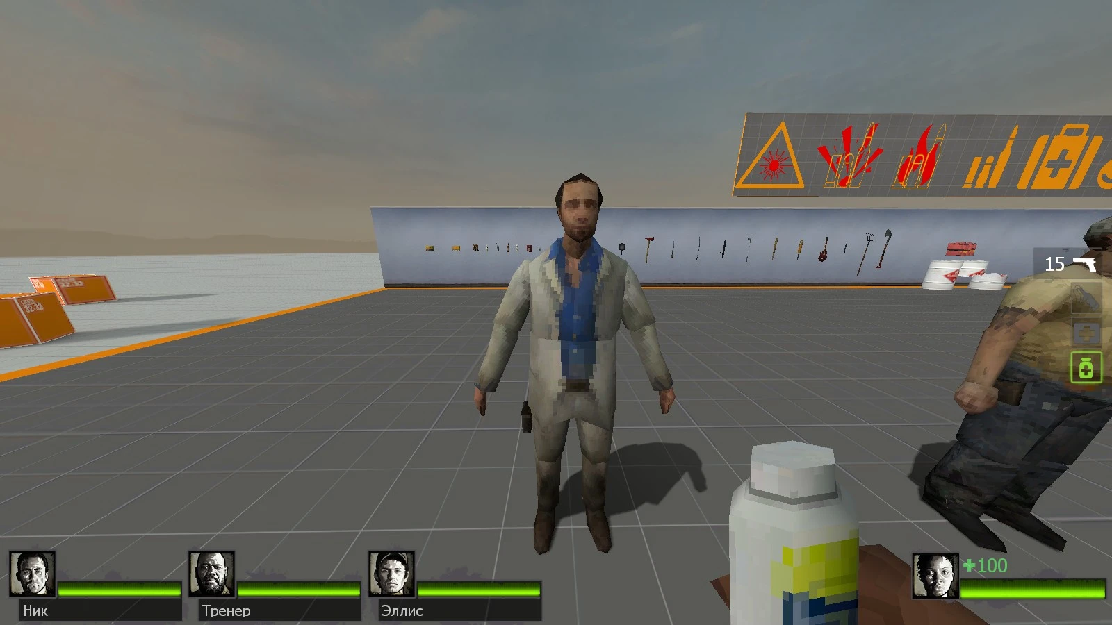 Left 4 Dead 2 "Сборка с низкополигональными персонажами, объектами, врагами и оружием"