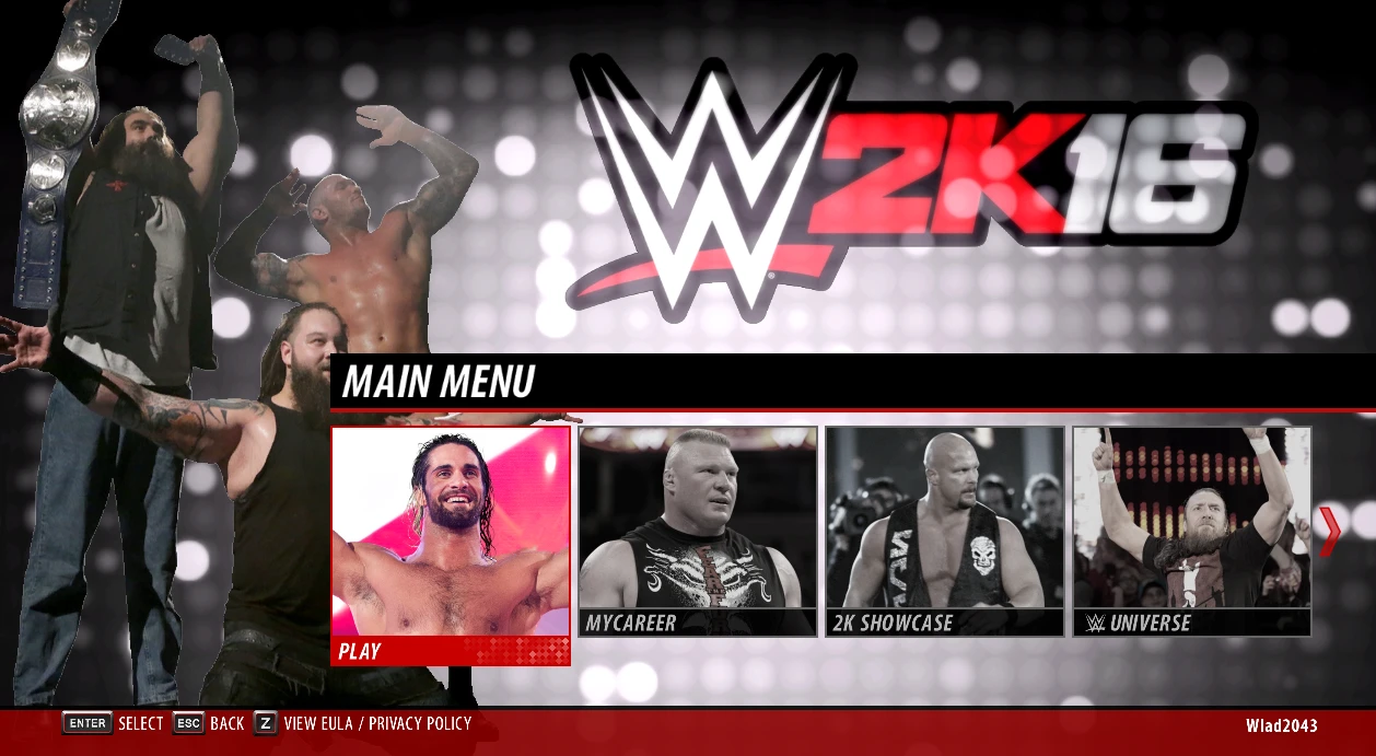 WWE 2K16 "The Wyatt Family (Menu) MOD"