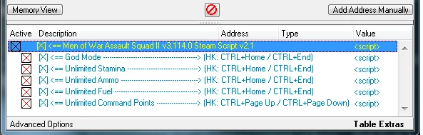 Assault Squad 2: Men of War Origins: Таблица для Cheat Engine [3.260.0]