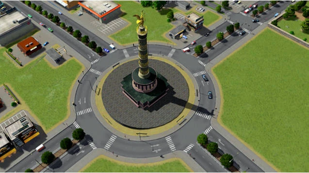 Cities: Skylines "Кольцевые дорожные развязки Roundabout pack"