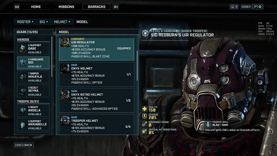 Gears Tactics "Улучшение модификаций для оружия и брони"