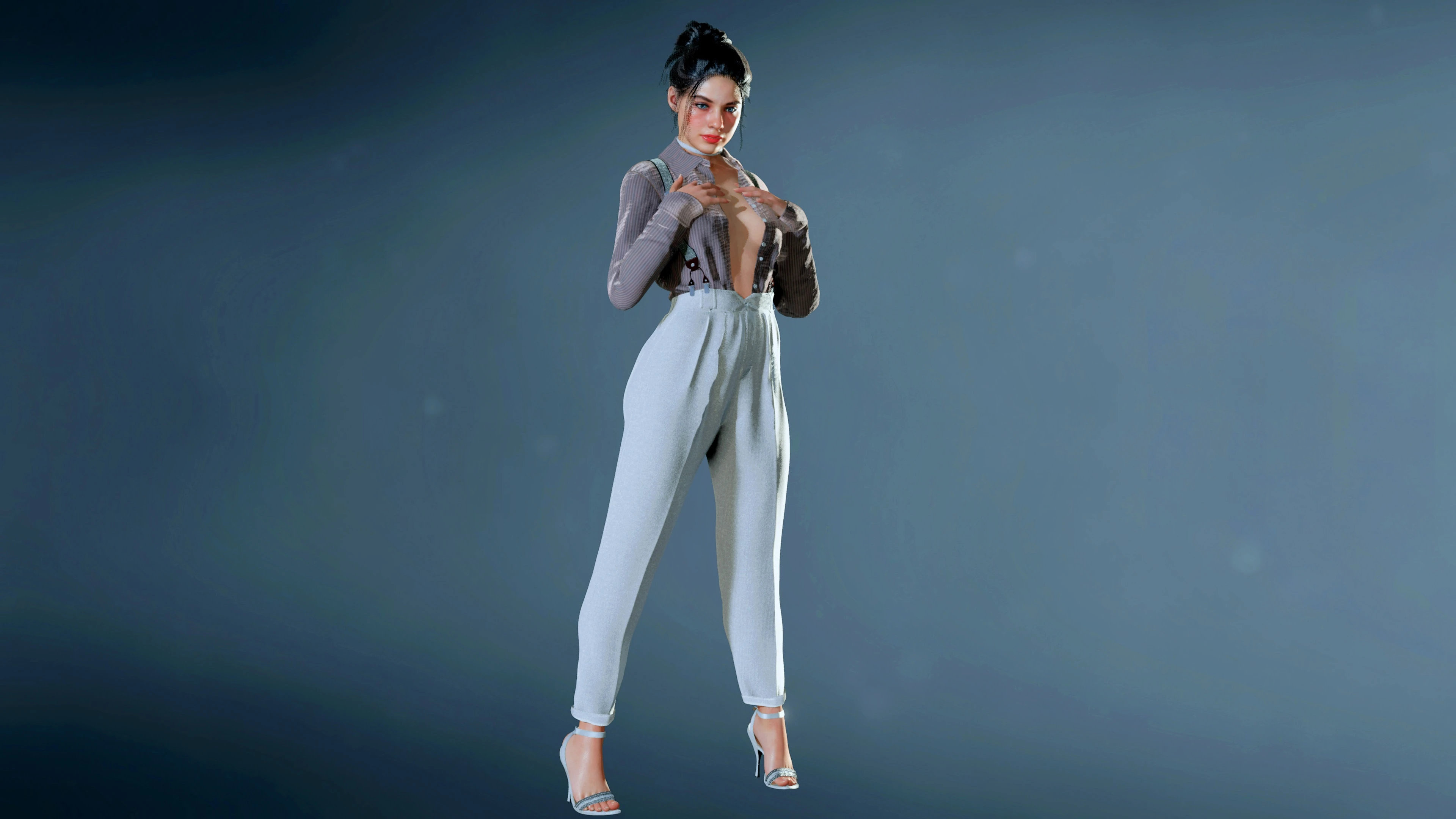 Resident Evil 2 Remake "Клэр Редфилд, Ада Вонг - откровенный костюм с подтяжками"