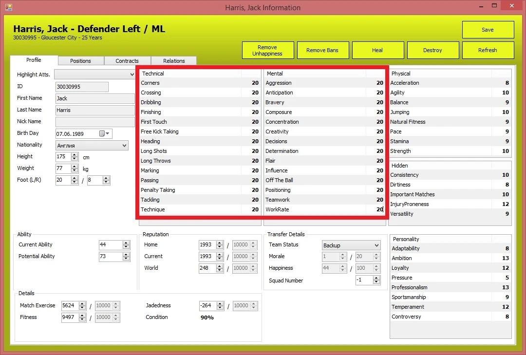 Football Manager 2015: FM Editor Live 2015 v3.1.1 mod by wireman v1.0