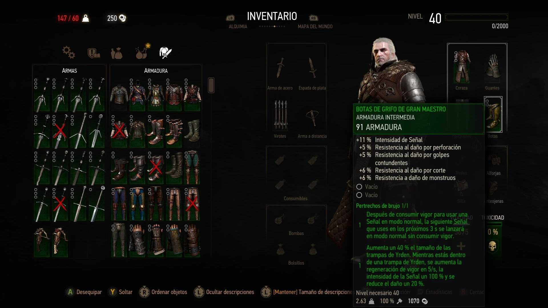 Witcher 3: Wild Hunt "Оружие не ломается"