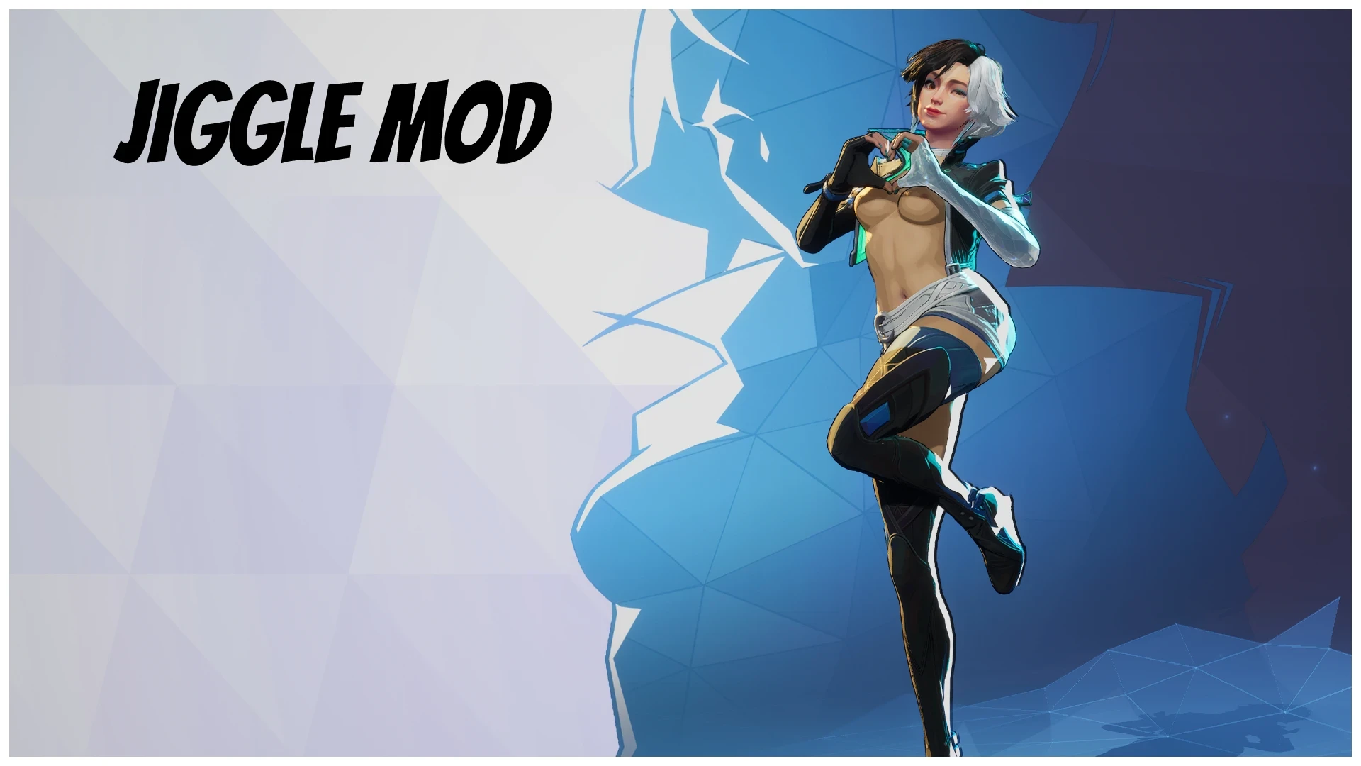 Marvel Rivals "Физика покачивания для Luna Snow с дополнительной версией Топлесс"