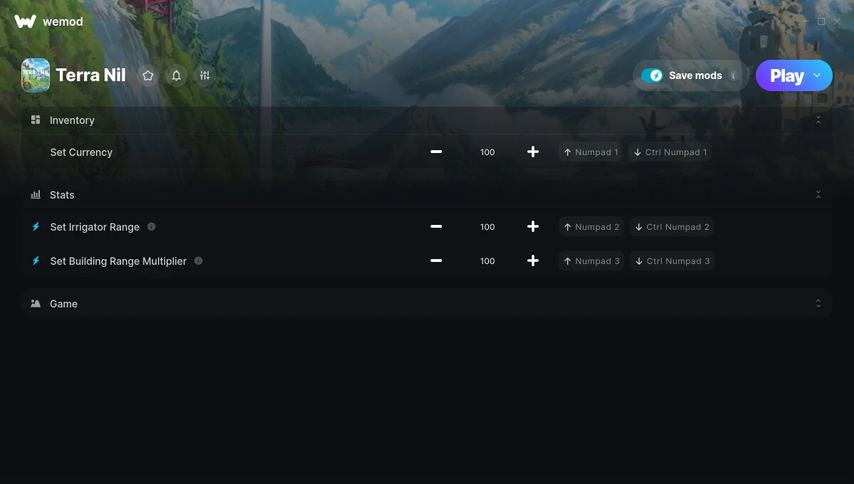 Terra Nil "Трейнер +5" [UPD: 21.08.2024] {GreenHouse / WeMod}