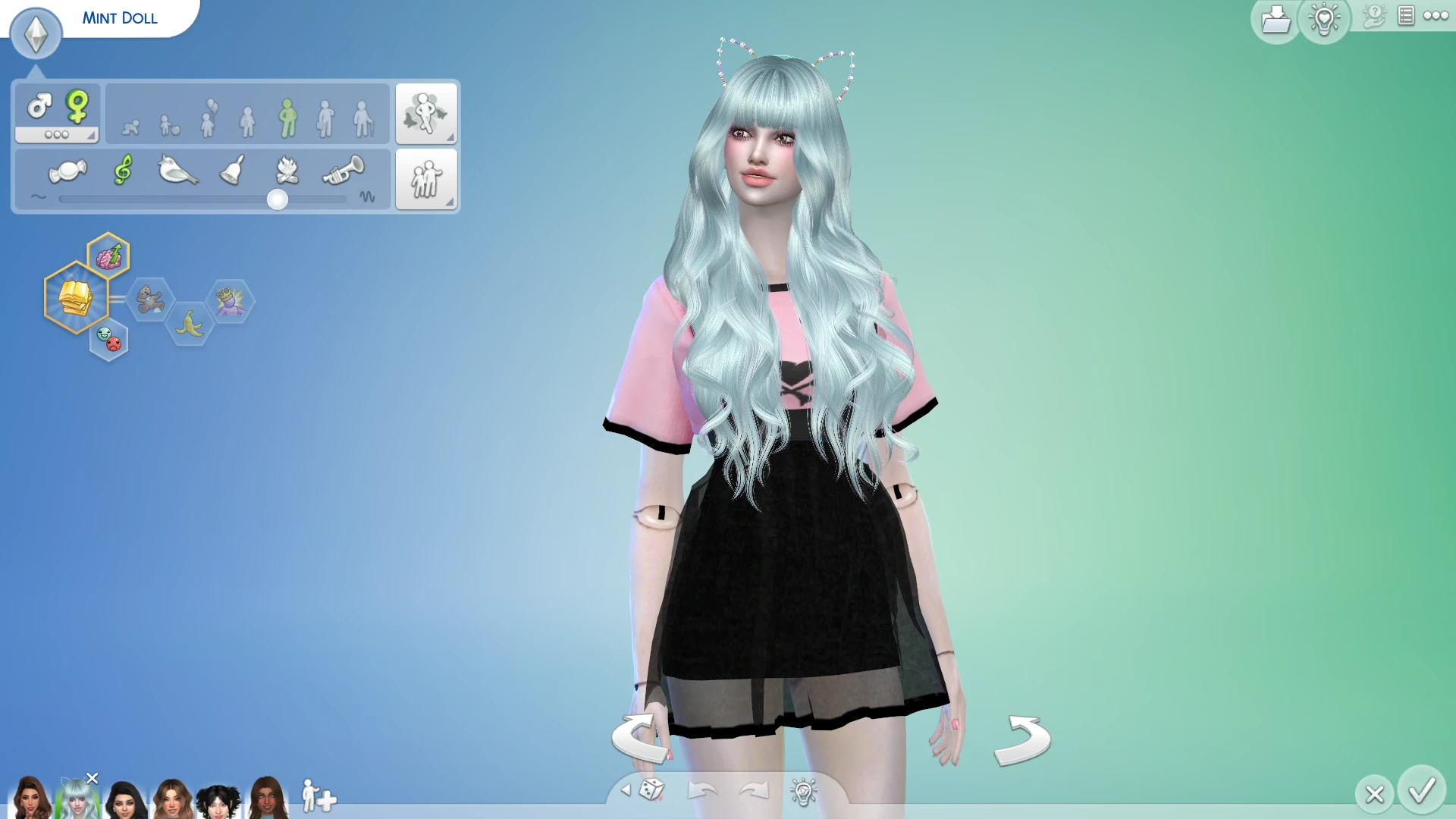 The Sims 4 "Девушка - Мятная кукла"