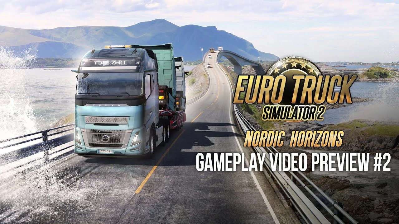 Появилось новое геймплейное видео из будущего DLC Nordic Horizons для Euro Truck Simulator 2