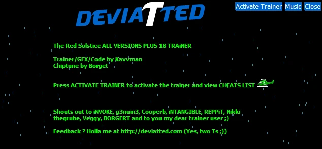 The Red Solstice: Трейнер/Trainer (+18) [All Versions] {Kavvman / DEVIATED}