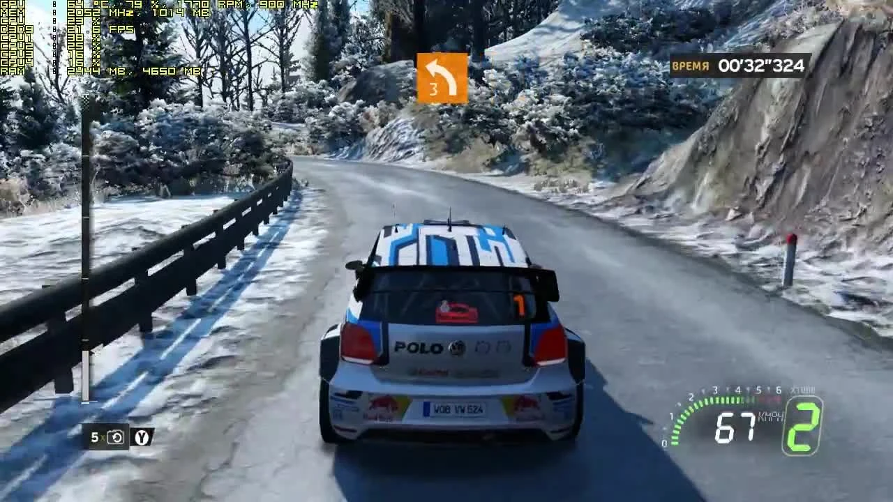 Тест WRC 6 FIA World Rally на слабом ПК (4 ядра, 4 ОЗУ, GeForce GTX 550 Ti 1 Гб)