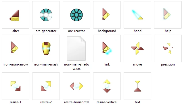 Iron Man "cursors"