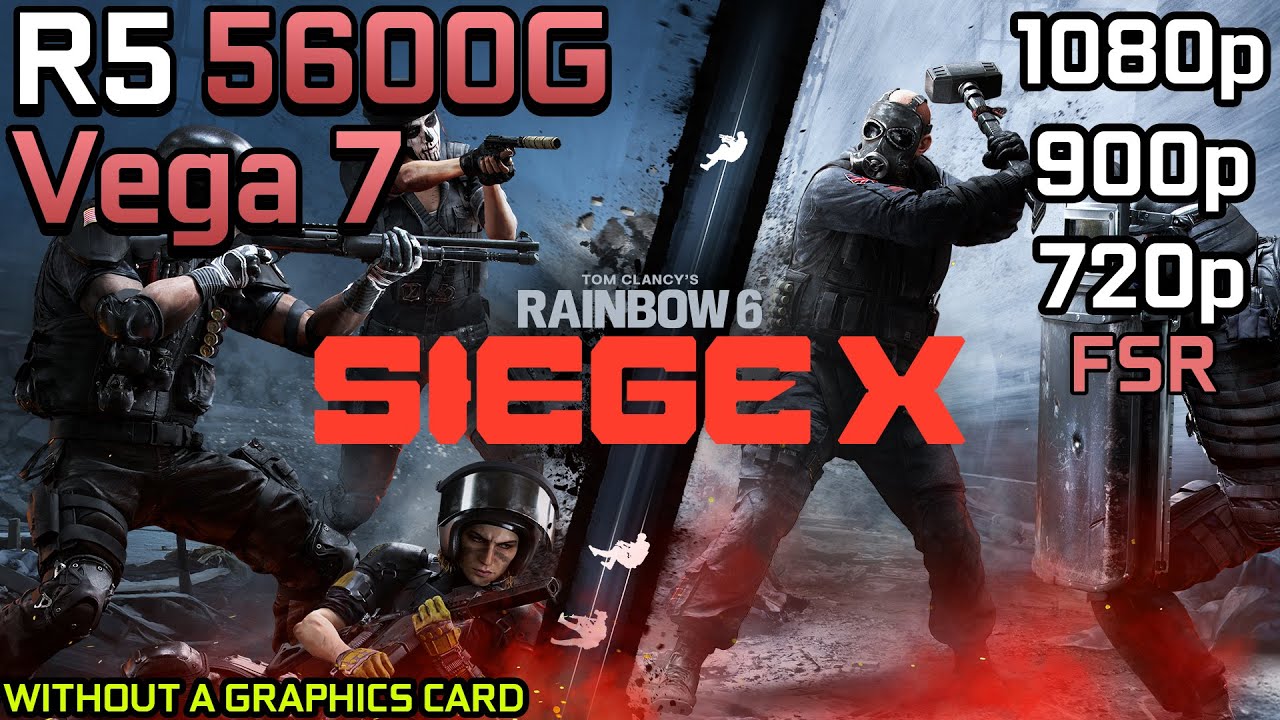 Анализ производительности Rainbow Six Siege X на Ryzen 5 5600G с Vega 7
