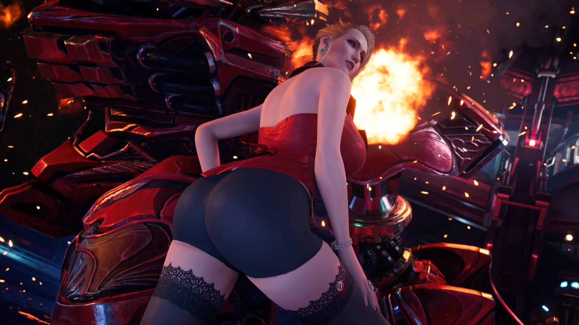 Final Fantasy 7 Remake "Скарлет с пышными формами"