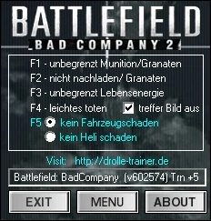 Battlefield - Bad Company 2: Трейнер (+5) [529843 - 589035 - 602574] {drolle}