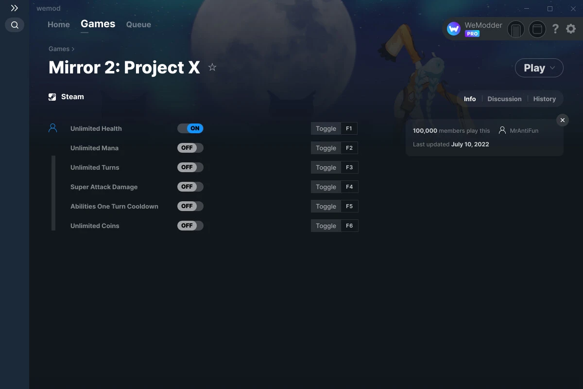 Mirror 2: Project X "Трейнер +6" [UPD: 10.07.2022] {MrAntiFun / WeMod}
