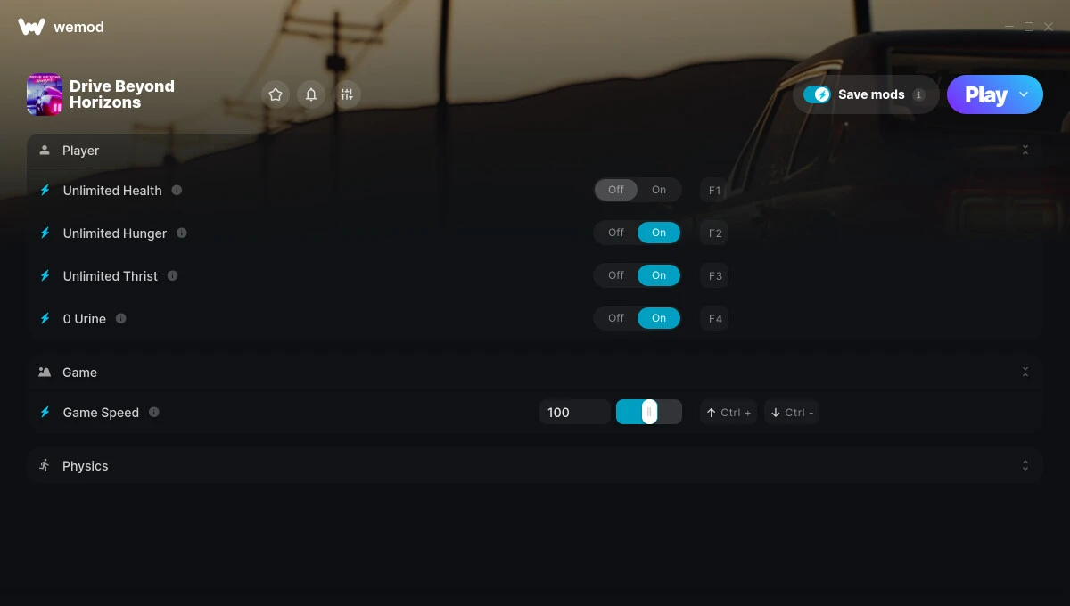 Drive Beyond: Horizons "Трейнер +7" [UPD: 02.07.2025] {ColonelRVH / WeMod}