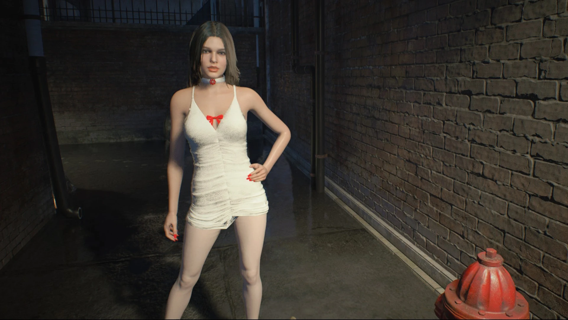 Resident Evil 3 "Джилл в белой мини-юбке"