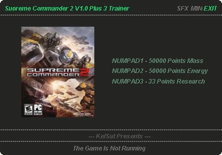 Supreme Commander 2: Трейнер (+3) [1.0] {KelSat}