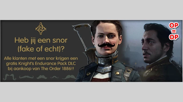 Бельгийский магазин предлагает владельцам усов бесплатное DLC к The Order: 1886