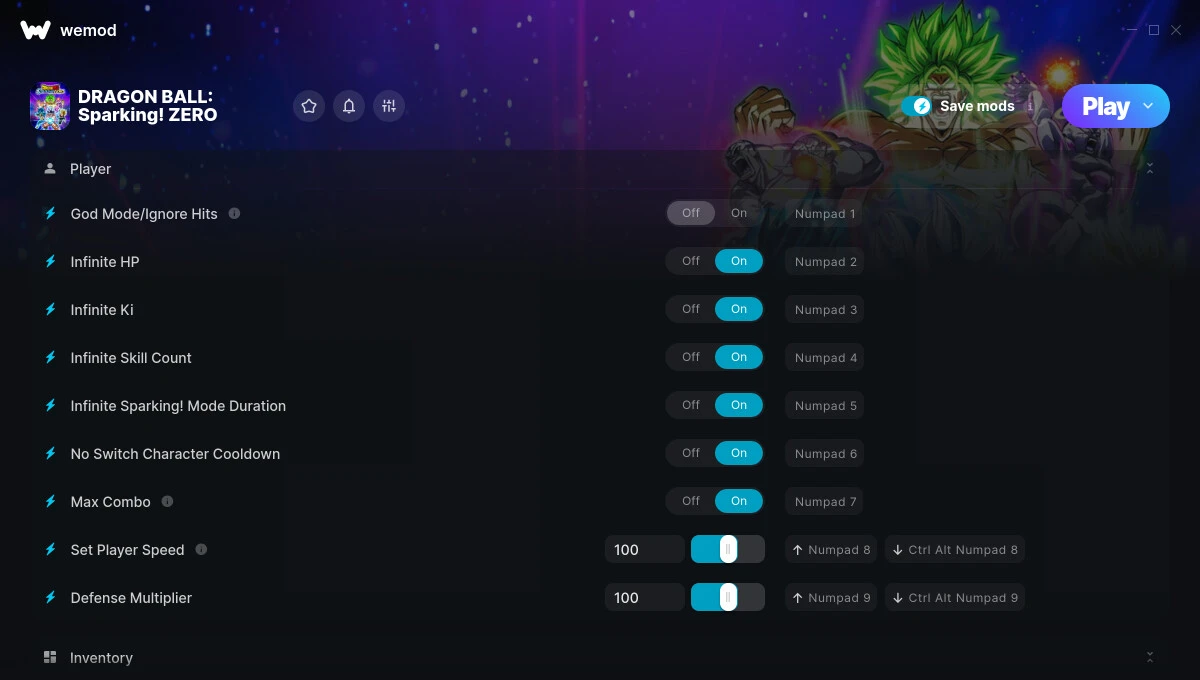 Dragon Ball: Sparking! Zero "Трейнер +22" [UPD: 06.07.2025] {FLiNG / WeMod}