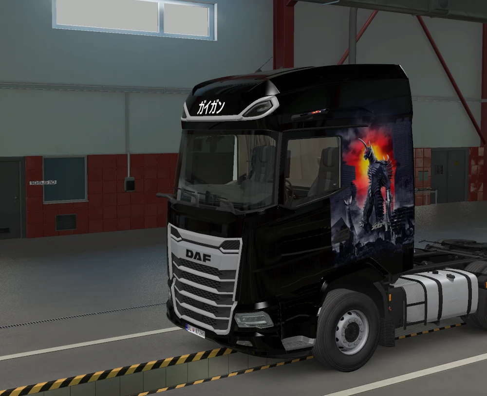 Euro Truck Simulator 2 "Скин на DAF 2021 гайган из фильма (годзилла финальные воины) "