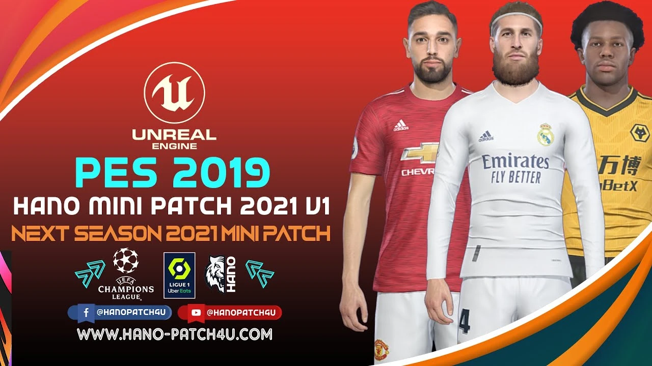 PES 2019 "Hano Mini Patch v1 Сезон 2020-2021"