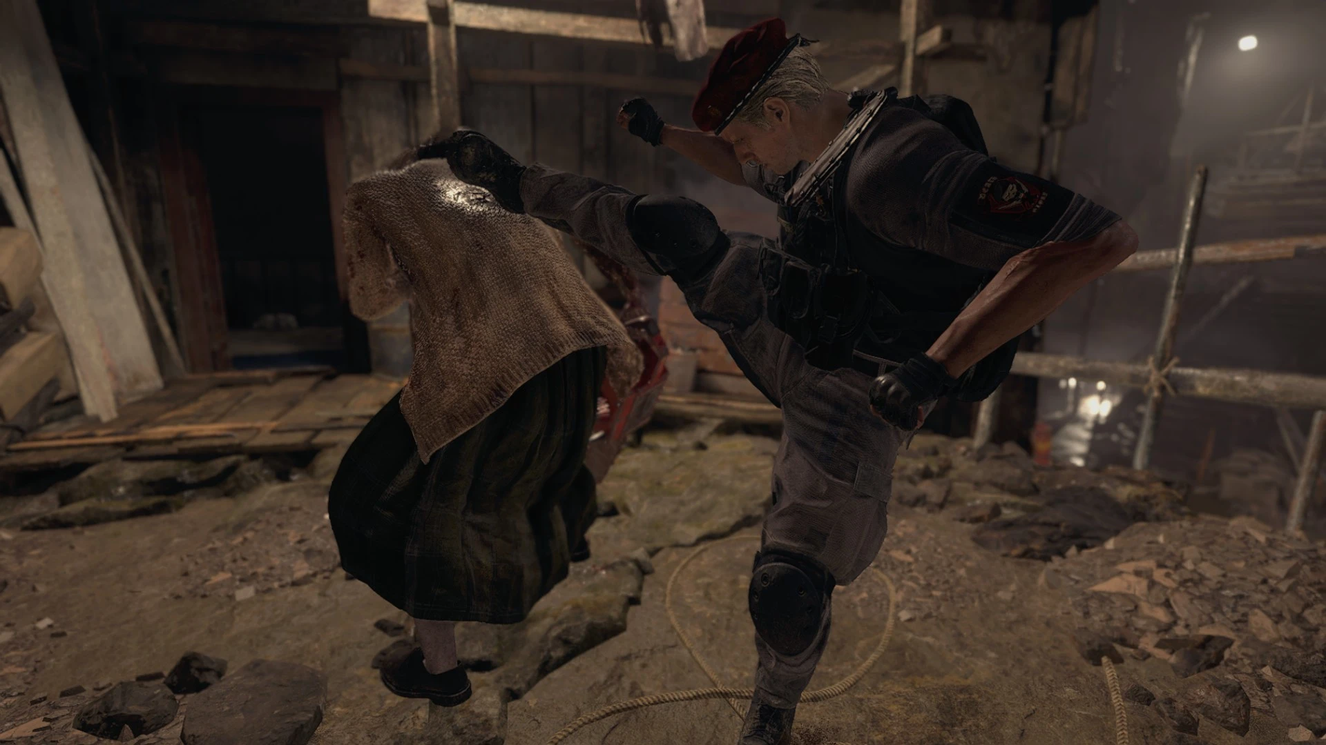 Resident Evil 4 Remake "Анимации ударов Краузера для Леона"