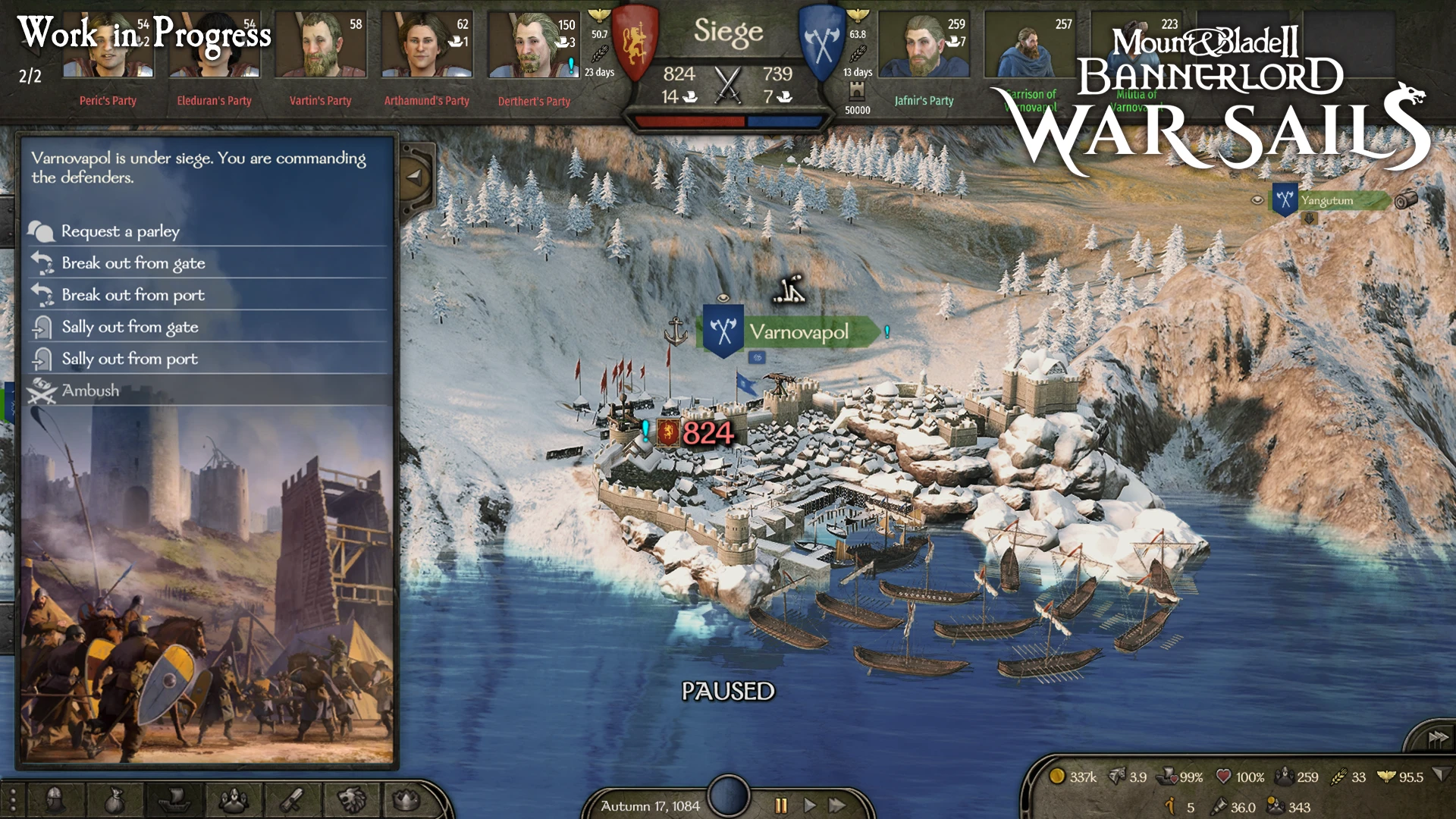 Огромная карта Mount & Blade 2: Bannerlord была увеличена и сильно изменена для нового DLC